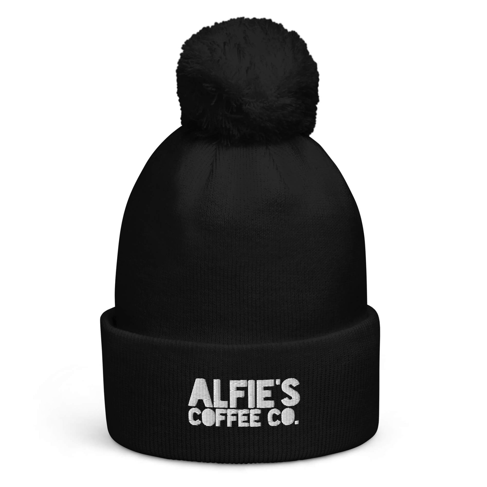 Alfies Coffee Co Logo Black Beanie 2